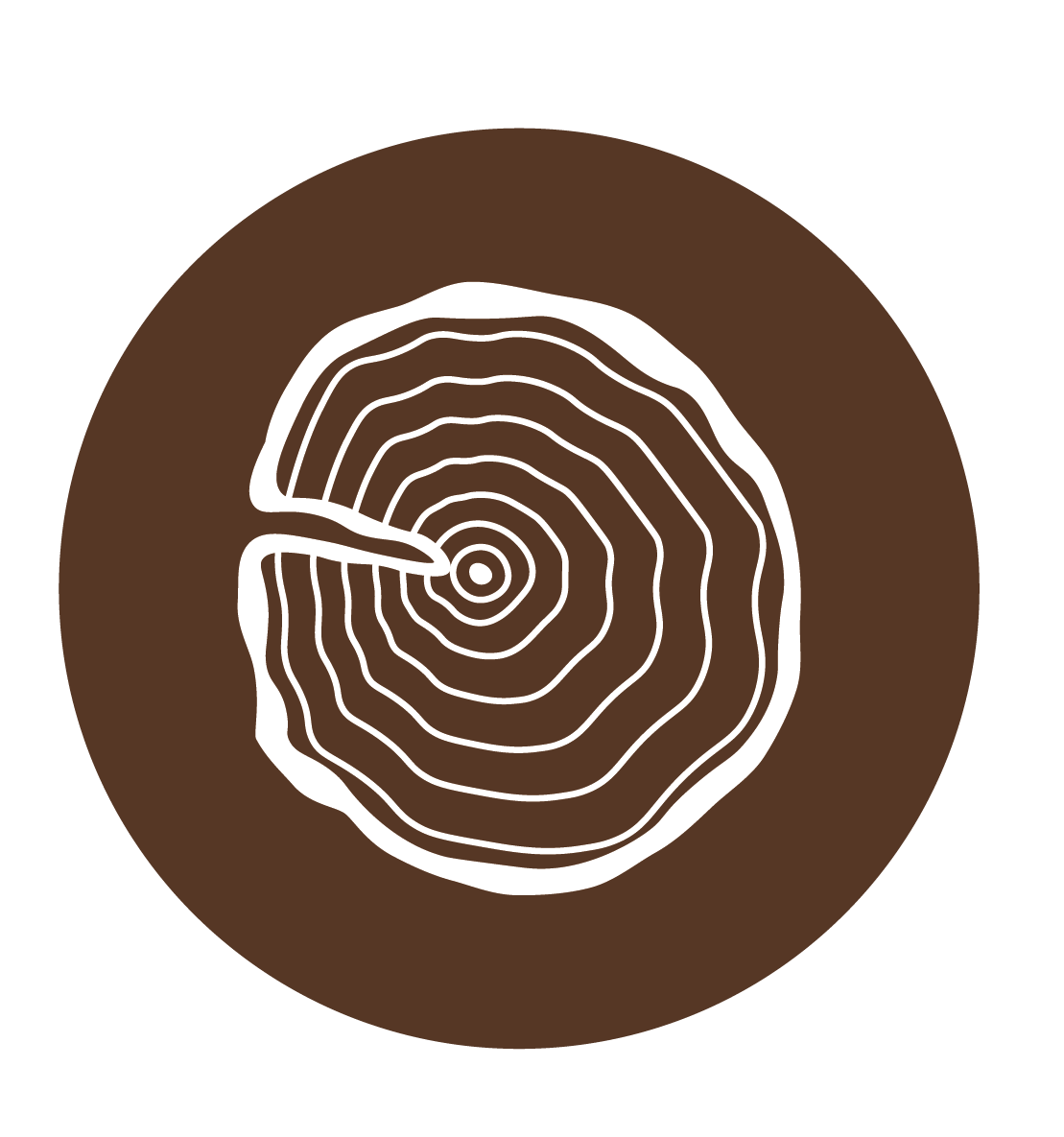 Icon Houtkracht Bruinwit