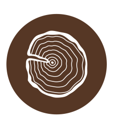 Icon Houtkracht Bruinwit